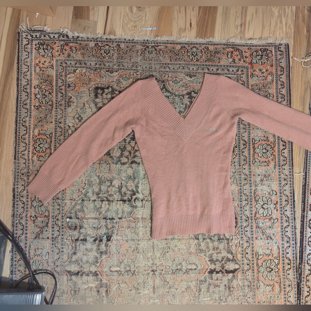 bebe V-Neck Sweater - Pink